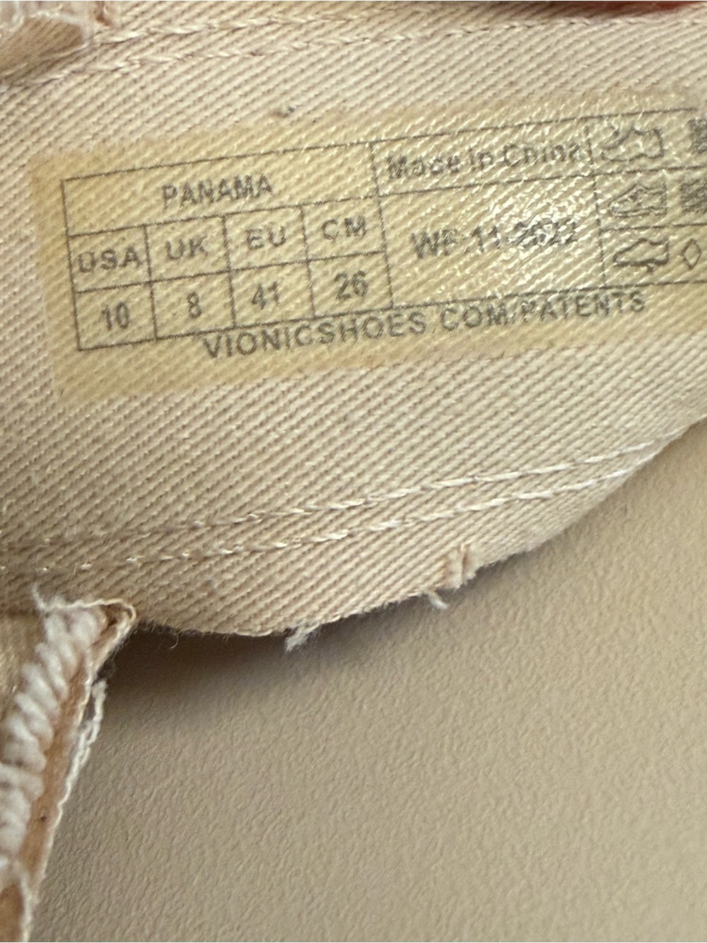 Vionic Boardwalk Panama Slide Sandals Semolina Beige Size 10 - Picture 7 of 7